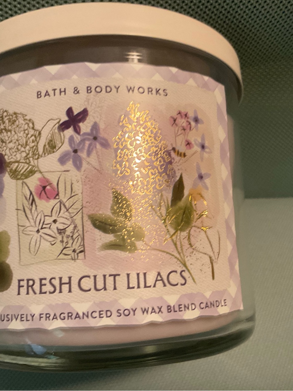 Bath & Body Works Fresh Cut Lilacs Candle 3 Wick New
